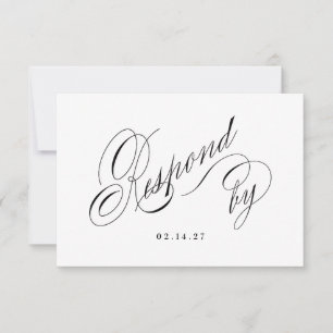 Tarjeta de respuesta para nuestra boda