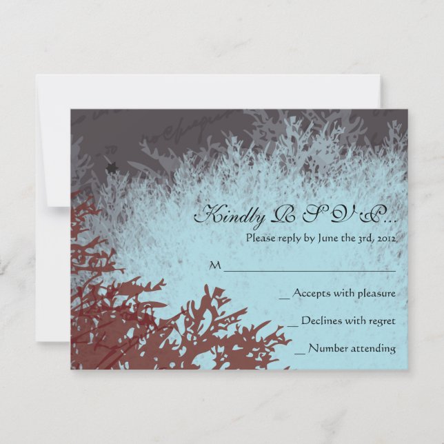 Tarjeta de respuesta PARIS FRANCH Bar Bat Mitzvah (Anverso)