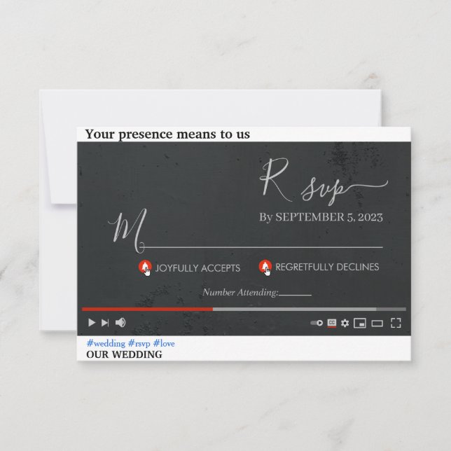 Tarjeta de respuesta personalizada para Youtube de (Anverso)
