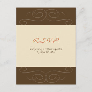 Tarjeta de respuesta personalizado de caída floris