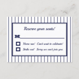 Tarjeta de respuesta Pinstripe Nueva York