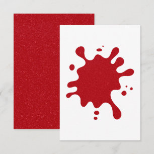Tarjeta de respuesta plana de RSVP roja de tomate 