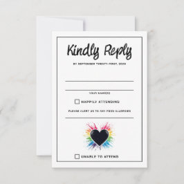 Tarjeta de respuesta Rainbow Burst
