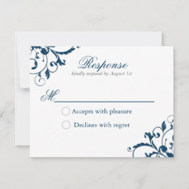 Tarjeta de respuesta rápida azul y gris plateado d
