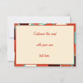 Tarjeta de respuesta retro 5 x 3,5