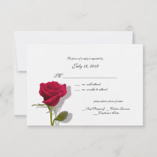 Tarjeta de respuesta Rosa