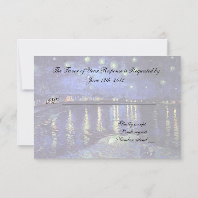 tarjeta de respuesta RSVP (Anverso)
