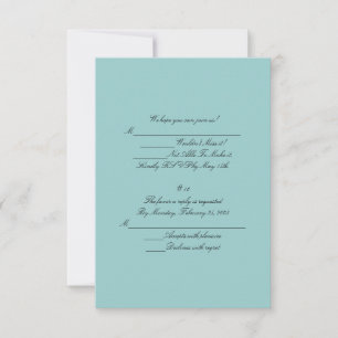 Tarjeta de respuesta RSVP