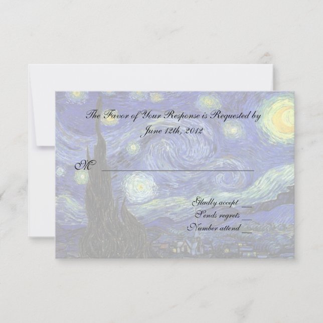 tarjeta de respuesta RSVP (Anverso)