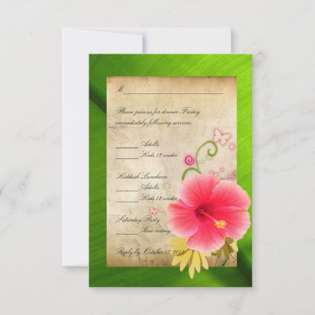 Tarjeta de respuesta RSVP 1 (Anverso)