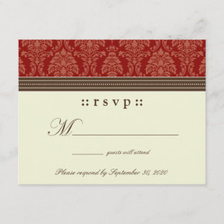 :: Tarjeta de respuesta RSVP 4.25x5.5" de personal