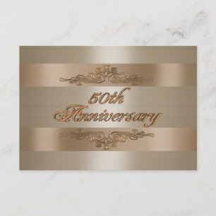 Tarjeta de respuesta RSVP 50 aniversario
