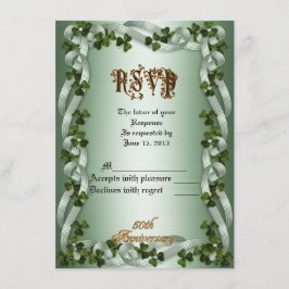 Tarjeta de respuesta RSVP 50 aniversario renovació