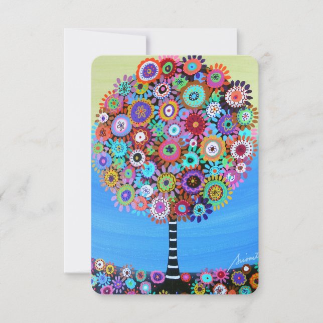 Tarjeta de respuesta RSVP Bar Bat B'nai B'not Mitz (Anverso)