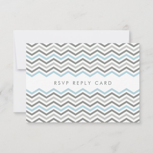 TARJETA DE RESPUESTA RSVP :: chevron1 3 (Anverso)