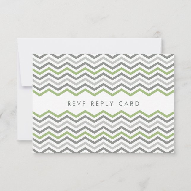 TARJETA DE RESPUESTA RSVP :: chevron1 4 (Anverso)