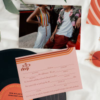 Tarjeta de respuesta RSVP con solicitud de canción