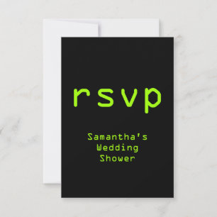 Tarjeta de respuesta "rsvp" con tema de informátic
