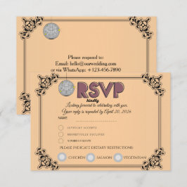 Tarjeta de respuesta RSVP | Confirmar asistencia y