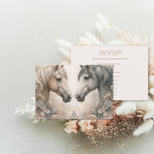 Tarjeta de respuesta RSVP de boda