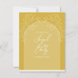 Tarjeta de respuesta RSVP de boda