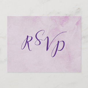 Tarjeta de respuesta rsvp de boda caligrafía + ent