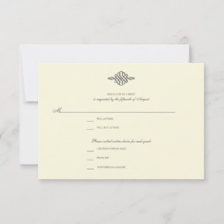 Tarjeta de respuesta RSVP de boda // Colección ele