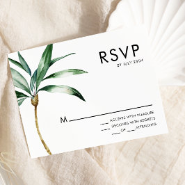 Tarjeta de respuesta RSVP de Boda de destino de ár