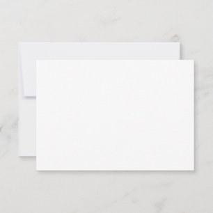 Tarjeta de respuesta RSVP de boda de firma
