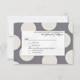 Tarjeta de respuesta RSVP de boda de personalizabl