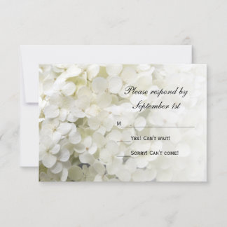 Tarjeta de respuesta RSVP de boda floral de hidran