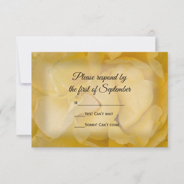 Tarjeta de respuesta RSVP de boda floral rosa amar (Anverso)