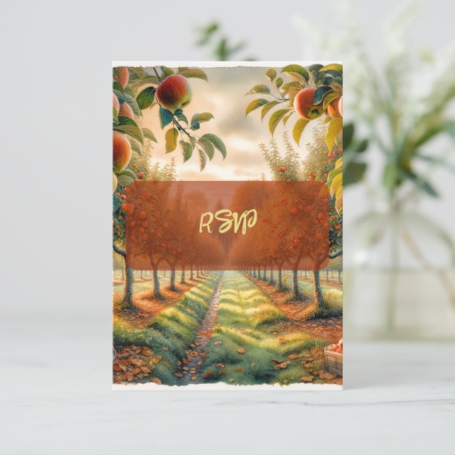 Tarjeta de respuesta RSVP de Cacao y Conversación  (Anverso de pie)