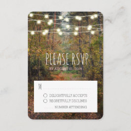 Tarjeta de respuesta RSVP de casamiento de ruta fo