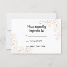 Tarjeta de respuesta RSVP de casamiento del borde 