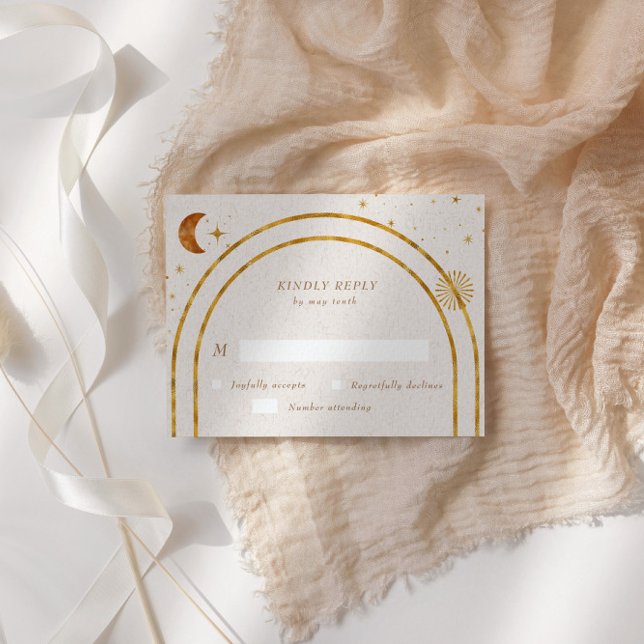 Tarjeta de respuesta RSVP de Estrellas Celestes Vi (Subido por el creador)