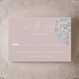 Tarjeta de respuesta RSVP de Floral Bouquet Wedque