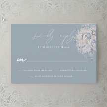 Tarjeta de respuesta RSVP de Floral Bouquet Wedque