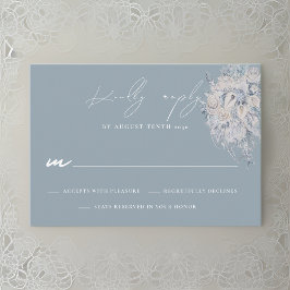 Tarjeta de respuesta RSVP de Floral Bouquet Wedque