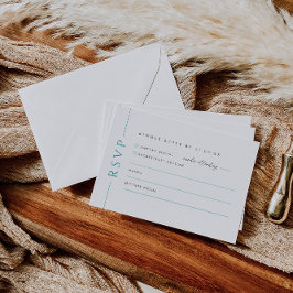 Tarjeta de respuesta RSVP de invitación a la boda 