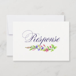 Tarjeta de respuesta/RSVP de invitación de boda fl