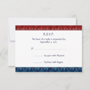 Tarjeta de respuesta RSVP de invitación militar pa