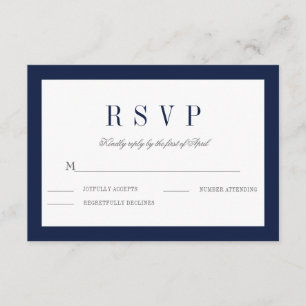 Tarjeta de respuesta RSVP de la boda de frontera d