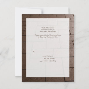 Tarjeta de respuesta RSVP de la película Bar Mitzv