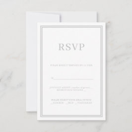 Tarjeta de respuesta RSVP de minimalismo moderno g
