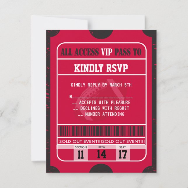 Tarjeta de respuesta RSVP de Mitzvah para la barra (Anverso)