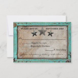 Tarjeta de Respuesta RSVP de Papel Pergamino de Ca