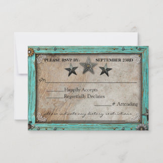 Tarjeta de Respuesta RSVP de Papel Pergamino de Ca