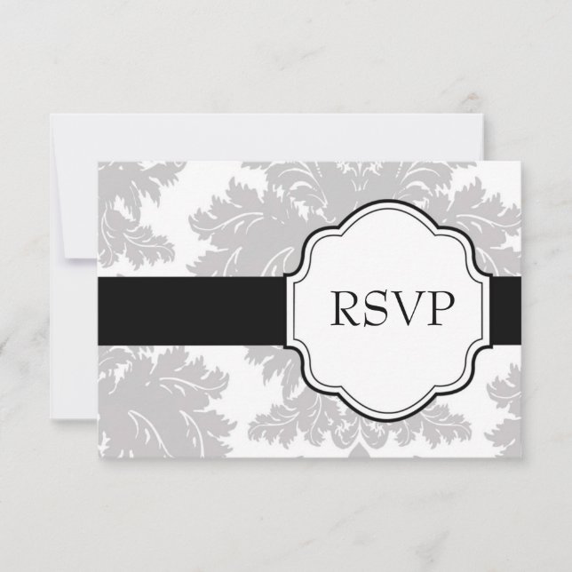 Tarjeta de respuesta RSVP de personalizable (Anverso)
