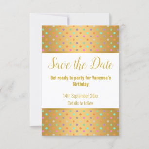 TARJETA DE RESPUESTA RSVP DE PUNTO PASTEL BLANCO O
